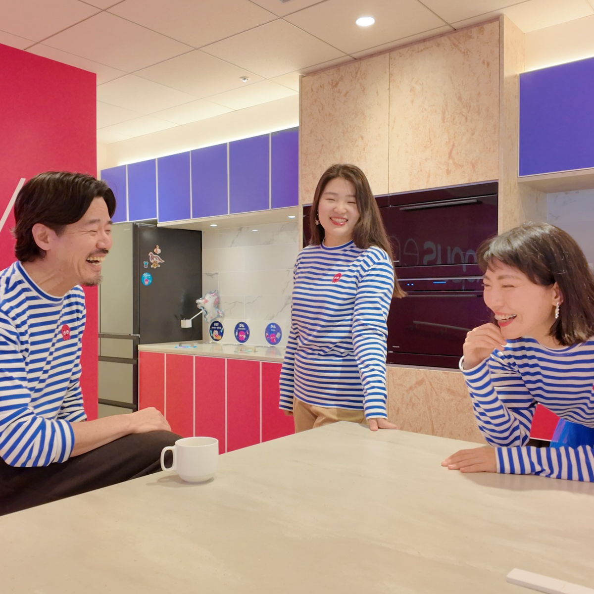 マリンボーダーロングTシャツ