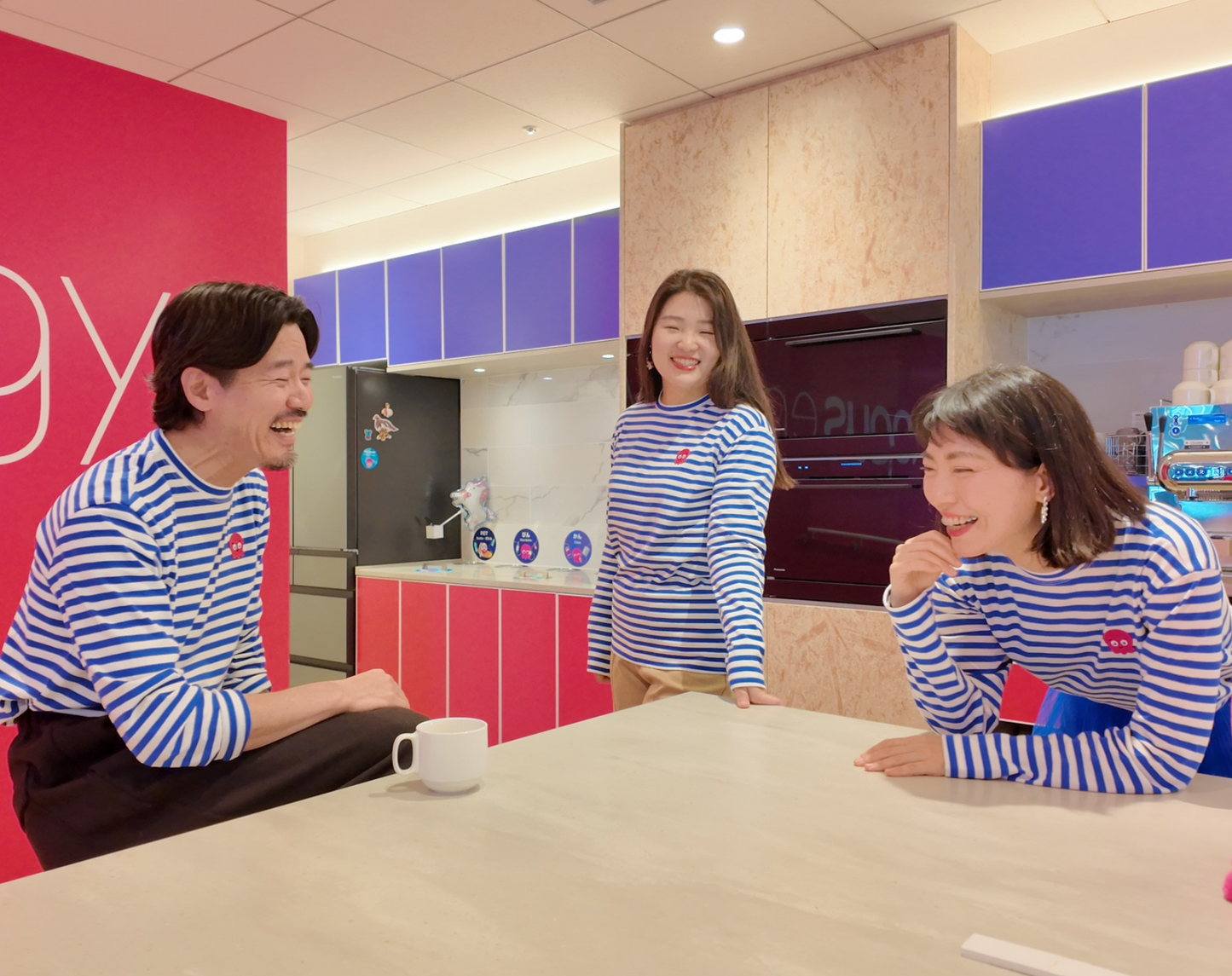 マリンボーダーロングTシャツ
