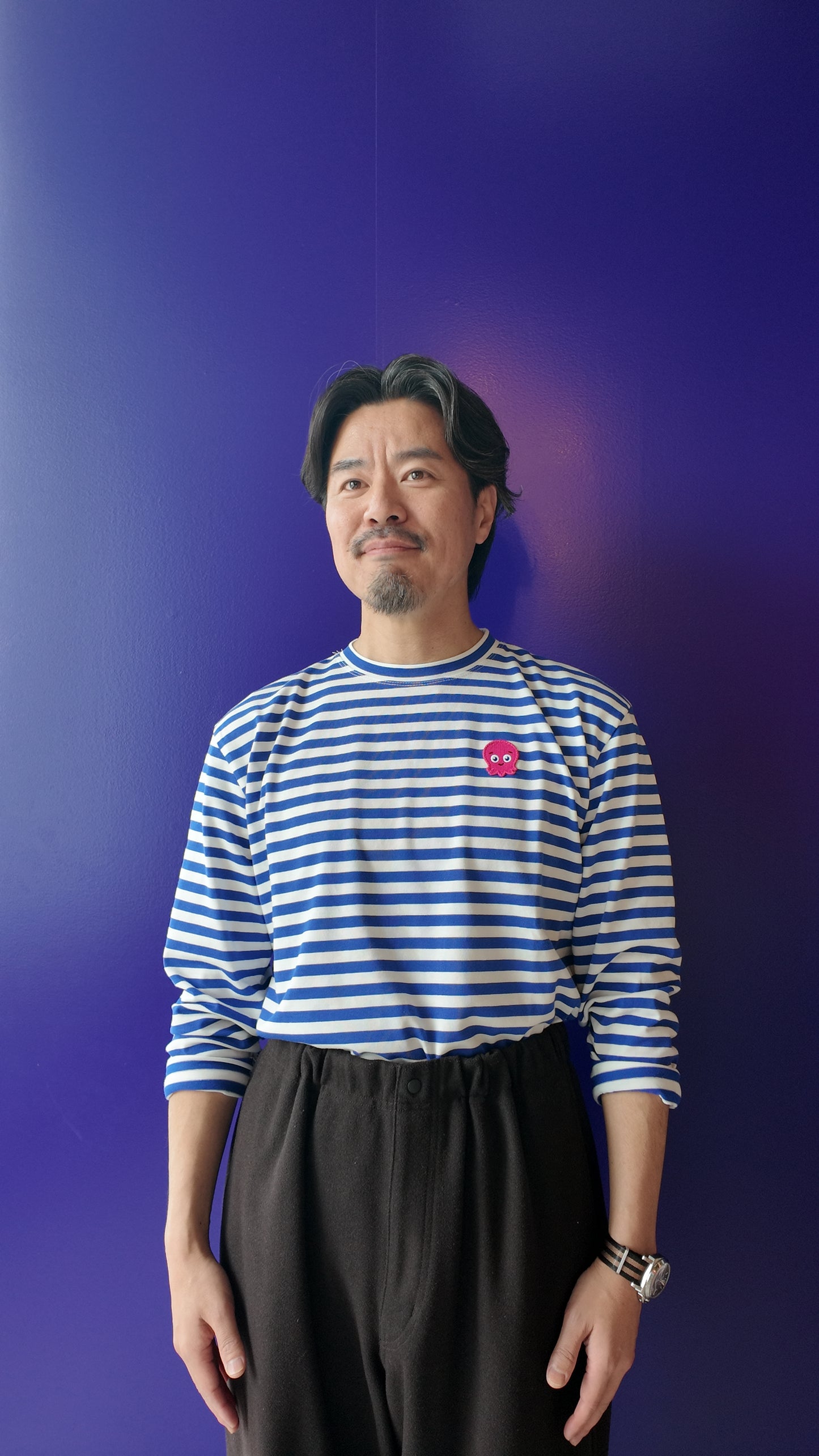 マリンボーダーロングTシャツ