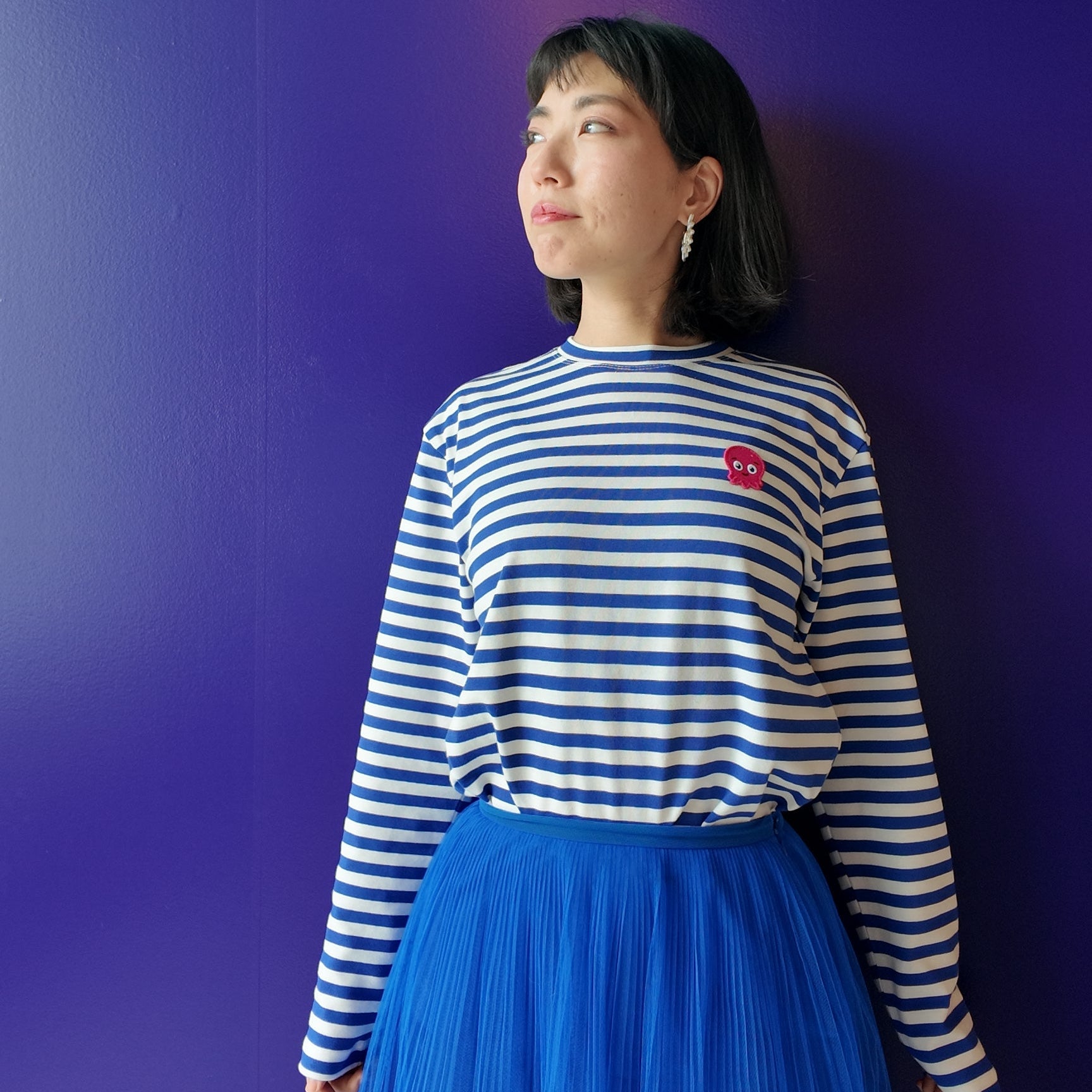 マリンボーダーロングTシャツ – Shoptopus