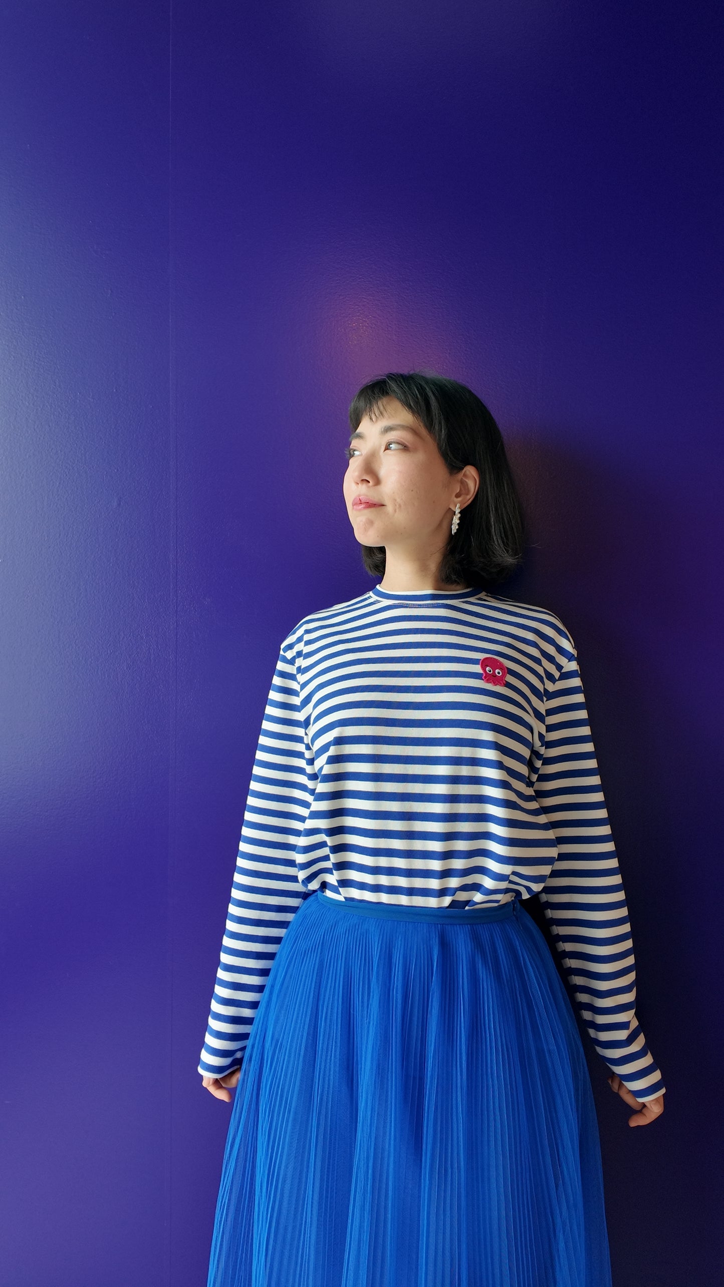 マリンボーダーロングTシャツ